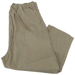 ASOS Curve Tan High Rise Tapered Jogger Pants | Size M